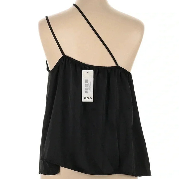 Boohoo PLUS ASYMMETRIC SATIN COWL CAMISOLE Black Size 14 NWT - Picture 6 of 9